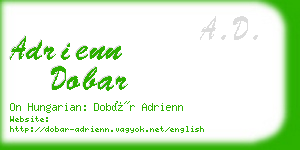 adrienn dobar business card